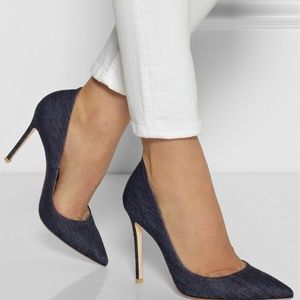 GIANVITO ROSSI Denim pumps, With Dustbag